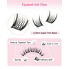 EMEDA Natural Lash Clusters C Curl Wispy Eyelash Clusters Natural