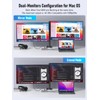 Laptop Docking Station Dual HDMI Monitor, 10 in 1 USB