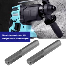 YINETTECH 2pcs SDS to 1/4 Inch Hex Shank Drill Bit Adaptor Magnetic Socket Driver Conversion Tool Drill Bit Adaptor 1/4 Converter Socket for SDS Hammer Drilling Tools 60mm