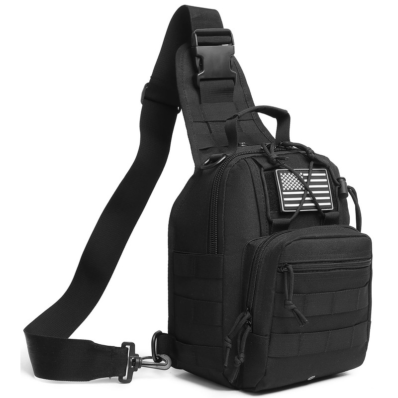 ATBP Small Tactical Sling Bag For Men With Holster Military