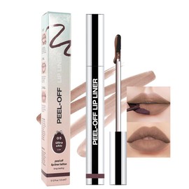 HHLTOH Lips Stain Peel off Peel off Lip Liner and Stains Tint Peel off Long Lasting for Women Waterproof Transfer-proof longwear Peel Off Lip Stain for All Skin Types (0.12 fl oz, 05# Dark Brown)