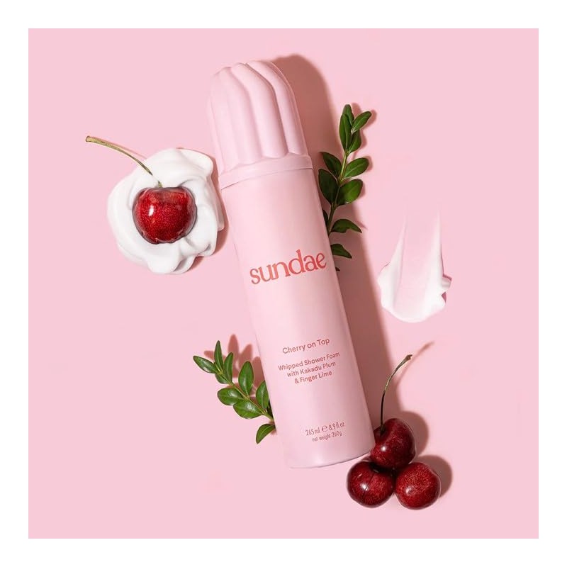 sundae Whipped Shower Foam Very Vanilla,Coconut Cream, Cherry On Top,