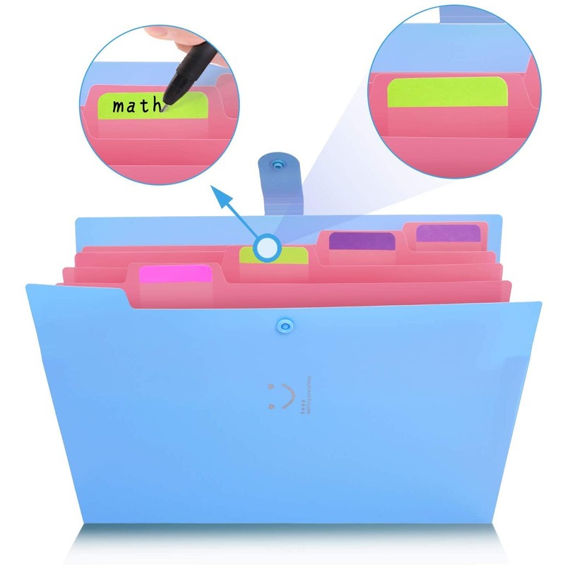 3 Pack Expanding File Folder，A4 Important Document Organiser，Expanding File Organiser