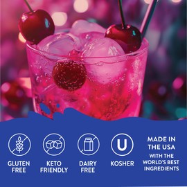 Jordan's Skinny Mixes Sugar Free Syrup, Cherry Cola Flavored Water Enhancer, Syrup for Snowcones, Drix Mix for Water & more, Zero Calorie Flavoring, Keto Friendly, 25.4 Fl Oz, 1 Pack