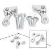 Unbranded Chrome 1" Adjustable Lowering Kit For Harley Dyna Wide