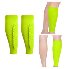 Soccer Shin Guard Sleeves, Kids Shin Guards Soccer Age 6-8 Breathable Shin Guards Comfortable Sleeve Socks for Kids and Adults Breathable Shin Guard Sleeves(Green) (Size-S)