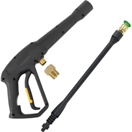High Pressure Water Spray Gun Wand Jet Nozzle Tips & M22-15 Connector, Compatible with Some of Ryobi, Greenworks, Craftsman, Kar-cher, SunJoe, Westinghouse, LWQ Electric Pressure Washer Max 1900 PSI