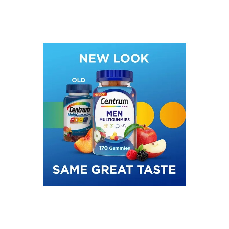 Centrum Multigummies Multivitaminas Hombre 170 Gomitas