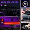 UWDESY 23.7in 5-Row Red White LED Tailgate Light Bar,Red Brake