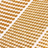 Golden Yellow Face Gems Temporary Tattoos Rhinestones Stickers 3/4/5/6/8 MM