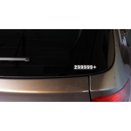 Atlanta Vinyl 8in 299999+ sticker decal JDM ill stance FCK fresh illmotion illest high mileage - White