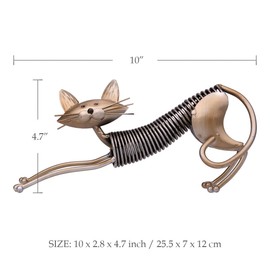 Tooarts Cat Gifts Metal Sculpture Figurine Ornament Crafts for Home Office Decorations Type 1