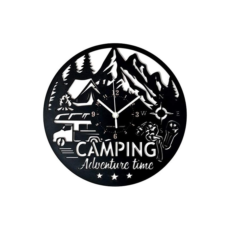 Instant Karma Clocks Wall Clock Camping Hiking Camping Hiking RV