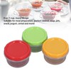 12 Sets 1 Cup Containers 8oz Stackable Reusable Round Plastic
