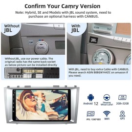 Tuok_18 Support JBL Android CarPlay Car Stereo Radio GPS Navi For 2007-2011 TOYOTA CAMRY