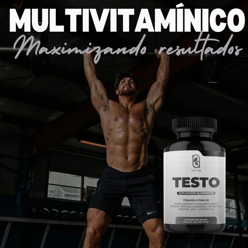 Testo -240 Cpsulas Testo Vitaminas Hombres 500mg cido Asprtico, Maca