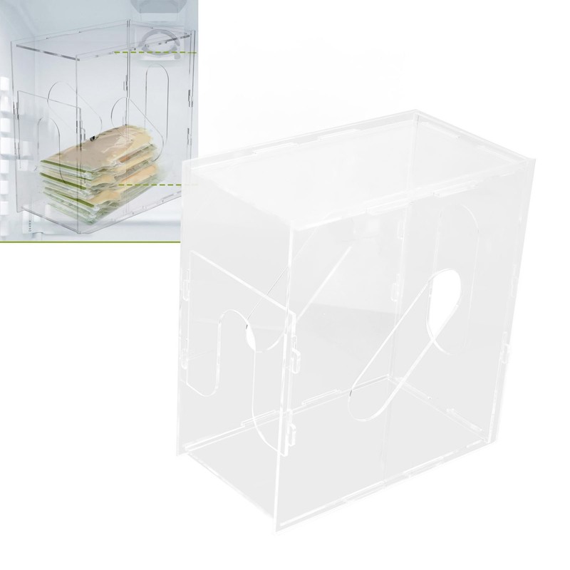 Breast Milk Freezer Storage Organizer Acrylic Transparent Removable Breast Milk