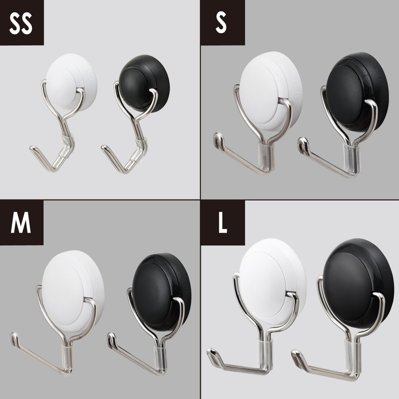Mag-X Ultra-Strong Magnetic Hook Zero Slide M Black 6kgf MZR-6K