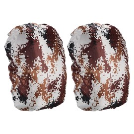 M METERXITY 2 Pack Backpack Rain Cover - Waterproof Lightweight Cover, Apply to Cycling/Hiking/Mountain Climbing (8-15L, XS, Desert Camo)