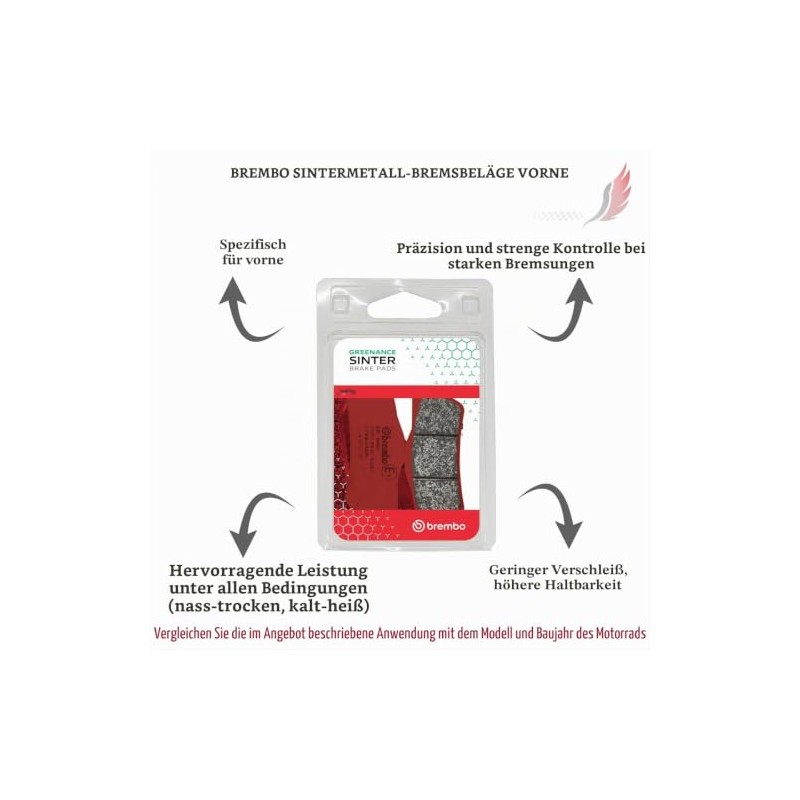 Brembo 07BB04SA Brake Pads Set - Motorcycle/Scooter