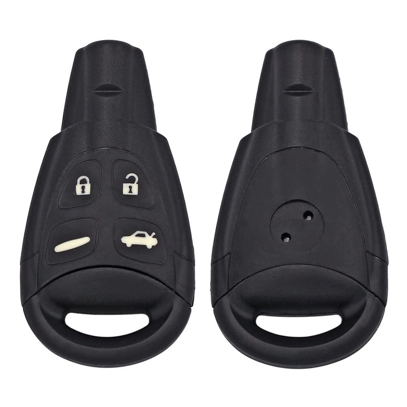 4-button car key for Saab 9-3 93 2003-2007 with logo