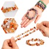 Pack of 6 Natural Gemstone Chakra Crystal Chip Stone Bracelet