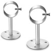 Silver Ceiling Curtain Rod Brackets - 2 Pack, Ceiling Mounted