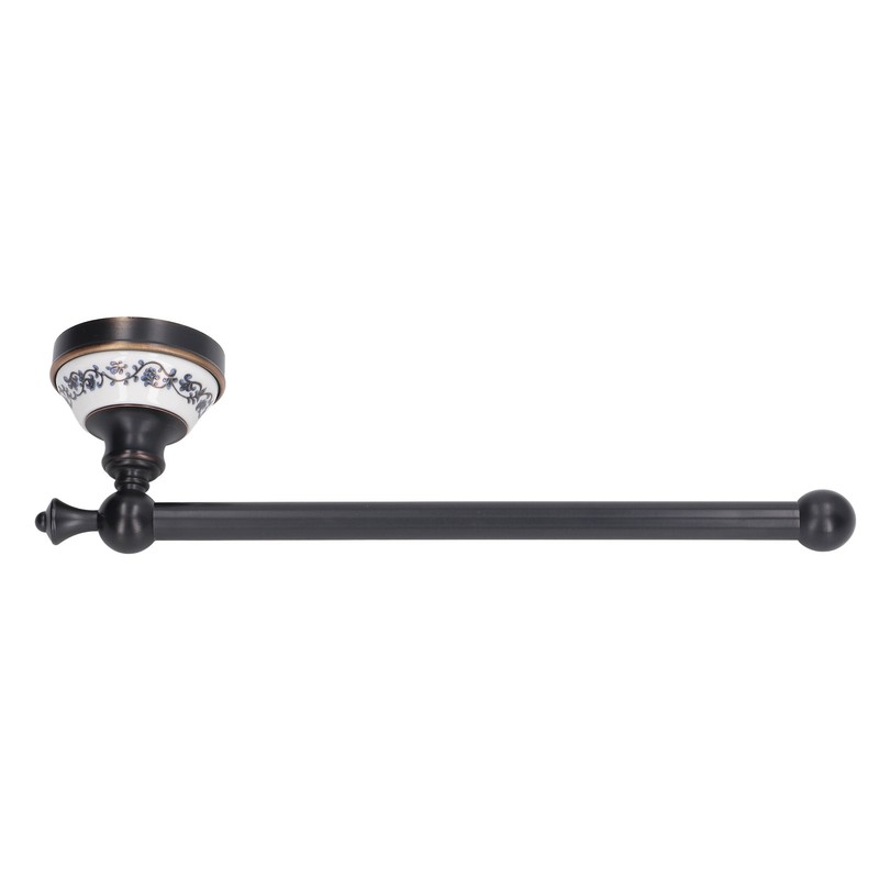 Retro Copper Bathroom Towel Bar Single Bath Towel Rack for