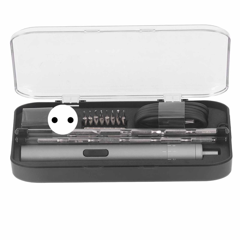 Electric Screwdriver Cordless Rechargeable 395RPM with 24Pcs Bits for Repair