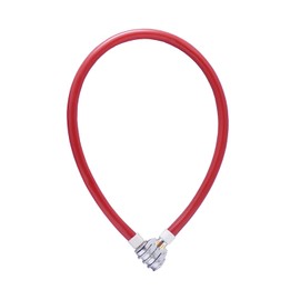 IFAM Junior60 Combination 000302R Bicycle Anti-theft Cable, Red, 60 cm
