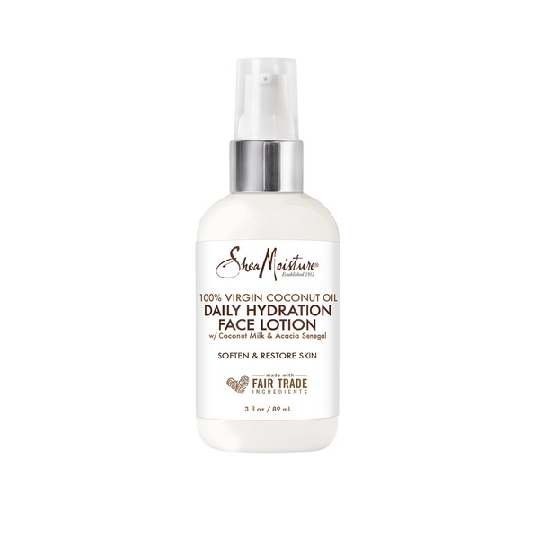 Sheamoisture Daily Hydration Face Lotion for All Skin Types 100% Virgin Coconut Oil for Daily Hydration 3 oz