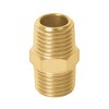 Truper NIPLE, Niple de latón, tipo FF, cuerda 1/4 NPT