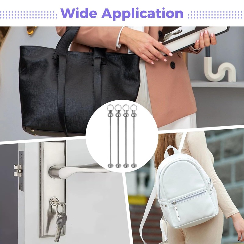 Homaisson 50 PCS Blank Beaded Keychain Bars, Metal Beading Sticks