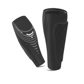 Kinder Schienbeinschoner Fußball (6-14 Jahre) - Leichte & Atmungsaktive Schutzschienen mit Verstellbaren Trägern, Rutschfestem Silikon-Grip & Reflexstreifen für Jugendtraining & Wettkampf