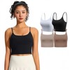 HL] Strappy Bra Pilates Polewear Top - Stretchy Activewear 03. Cocoa/S