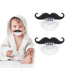 Chupetes divertidos para bebés, chupetes de bigote besables, chupetes de labios para niñas, chupetes de niños pequeños, sin BPA