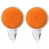 HONEY BEAR Cotton Fabric Valvet Cufflinks for Mens Shirt,for Business