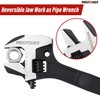 MAXPOWER 16-inch Adjustable Construction Spud Wrench, 4 in 1 Multifunctional