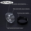 50 Count 3 Gram Sample Containers, Clear Lip Balm Containers