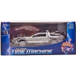 Zurück in die Zukunft / Back to the Future - Teil 2 - Delorean Zeitmaschine - 1:24 Die Cast Replica - Highly Detailed / detailgetrDH