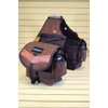 HILASON Brown 600D Poly Deluxe Horse Trail Riding Saddle Bag
