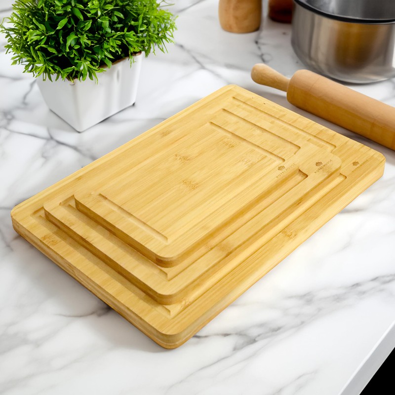 3 Pack Cutting Board Large 15x10x0.5, Medium 12x8x0.5 Small 9x6x0.5