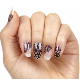 Color Street BANDANA REPUBLIC *Americana*  RETIRED Polish Strips Clear Overlay