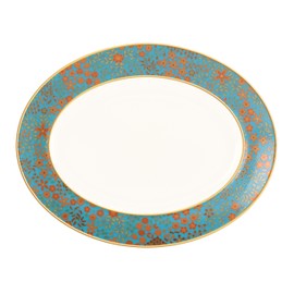 Lenox Gilded Tapestry Oval Platter, 13-Inch