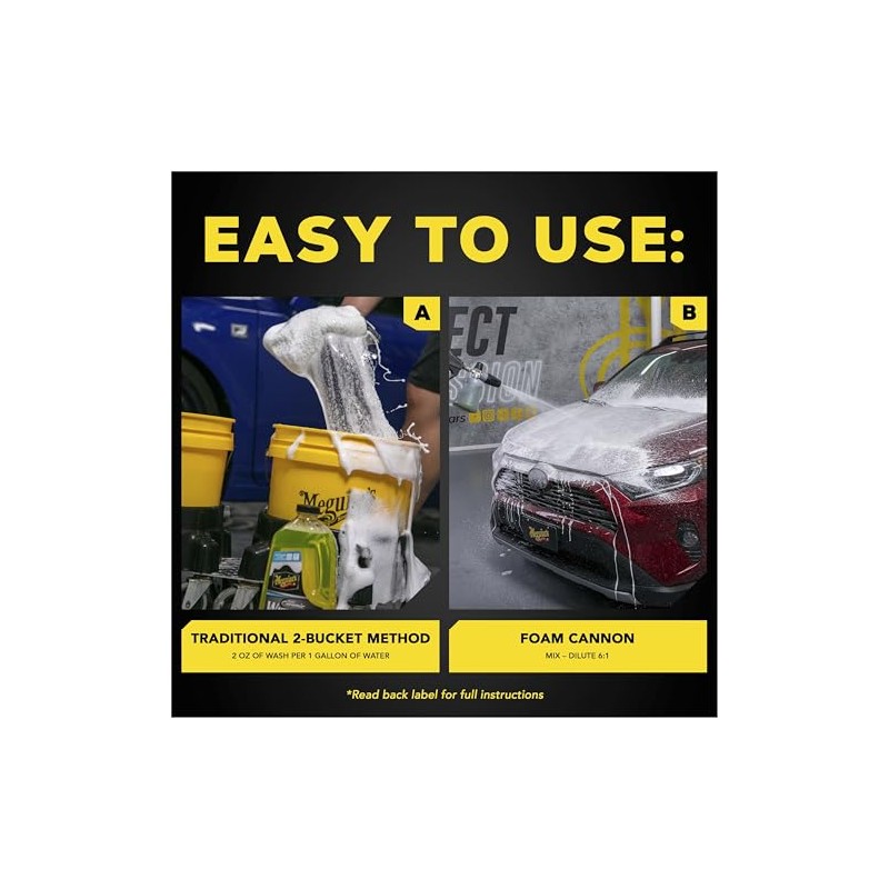 Meguiar's Shampoo Híbrido Cerámico con Cera G240748, 1.4 L
