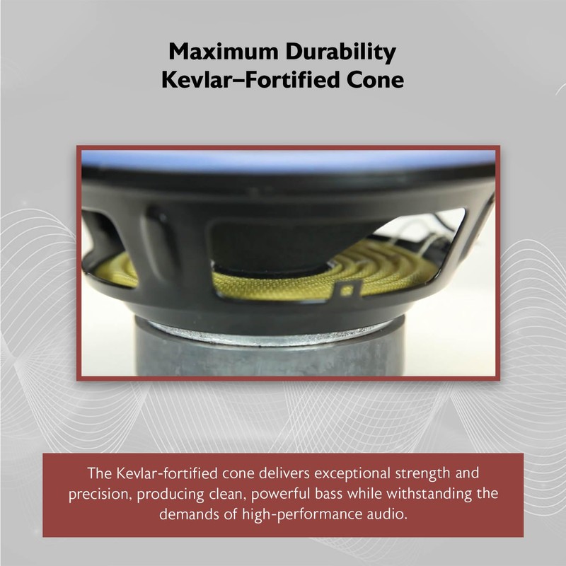 Rockville RVB8.1A 8 Inch 300W Powered Car Subwoofer/Sub Enclosure Box,