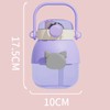Kids Straw Cup Large Capacity Cute Cartoon Pattern Portable Water