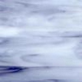 White, Steel Blue Opal Wissmach Stained Glass Sheet - 8" X 12" (.67sf) By Stallings Stained Glass