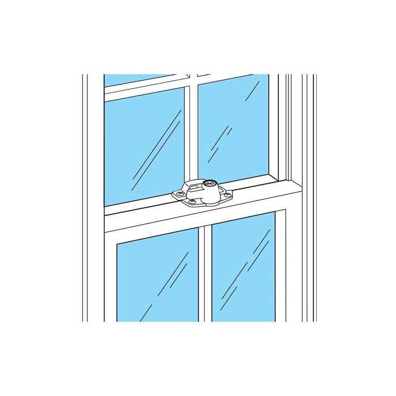 Prime-Line U 9928 Keyed Sash Lock –Security Lock Only Unlocks