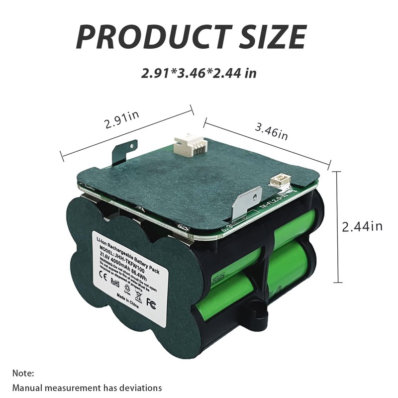 cxxcpop Battery 4.0Ah 21.6V for Tineco S5/S5 pro